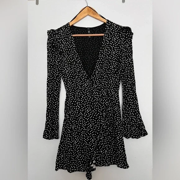 Zara | Dresses | Zara Size S Polka Dot Mini Dress With Shorts | Poshmark